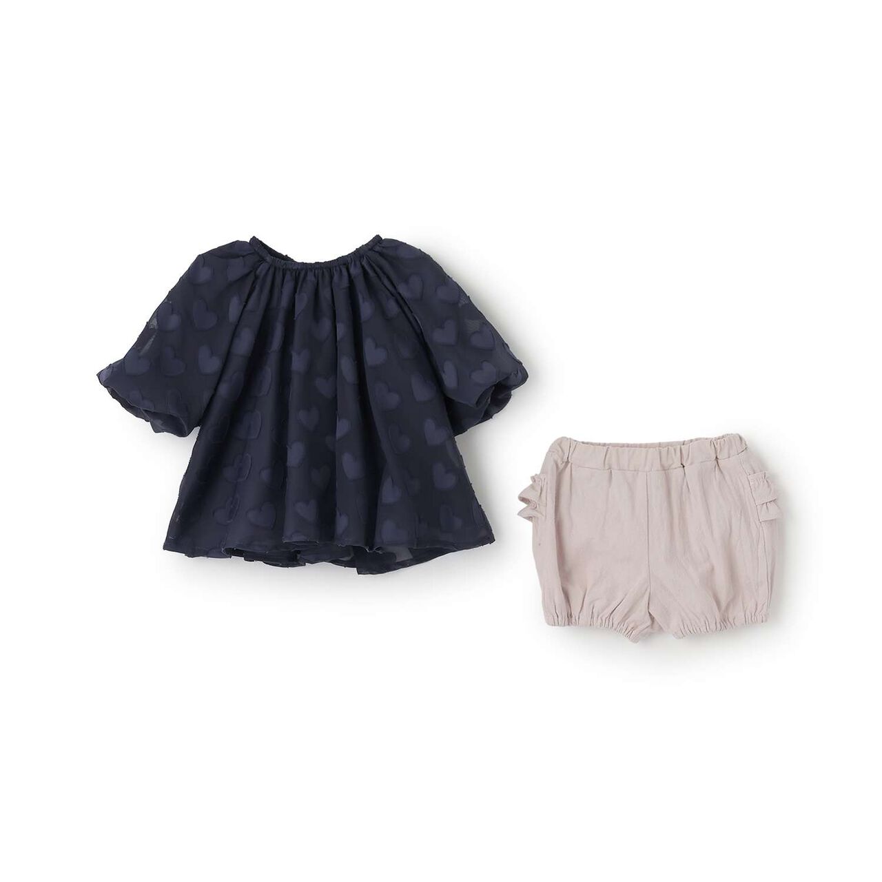 Heart Tunic Outfit Set,Light pink, large image number 2