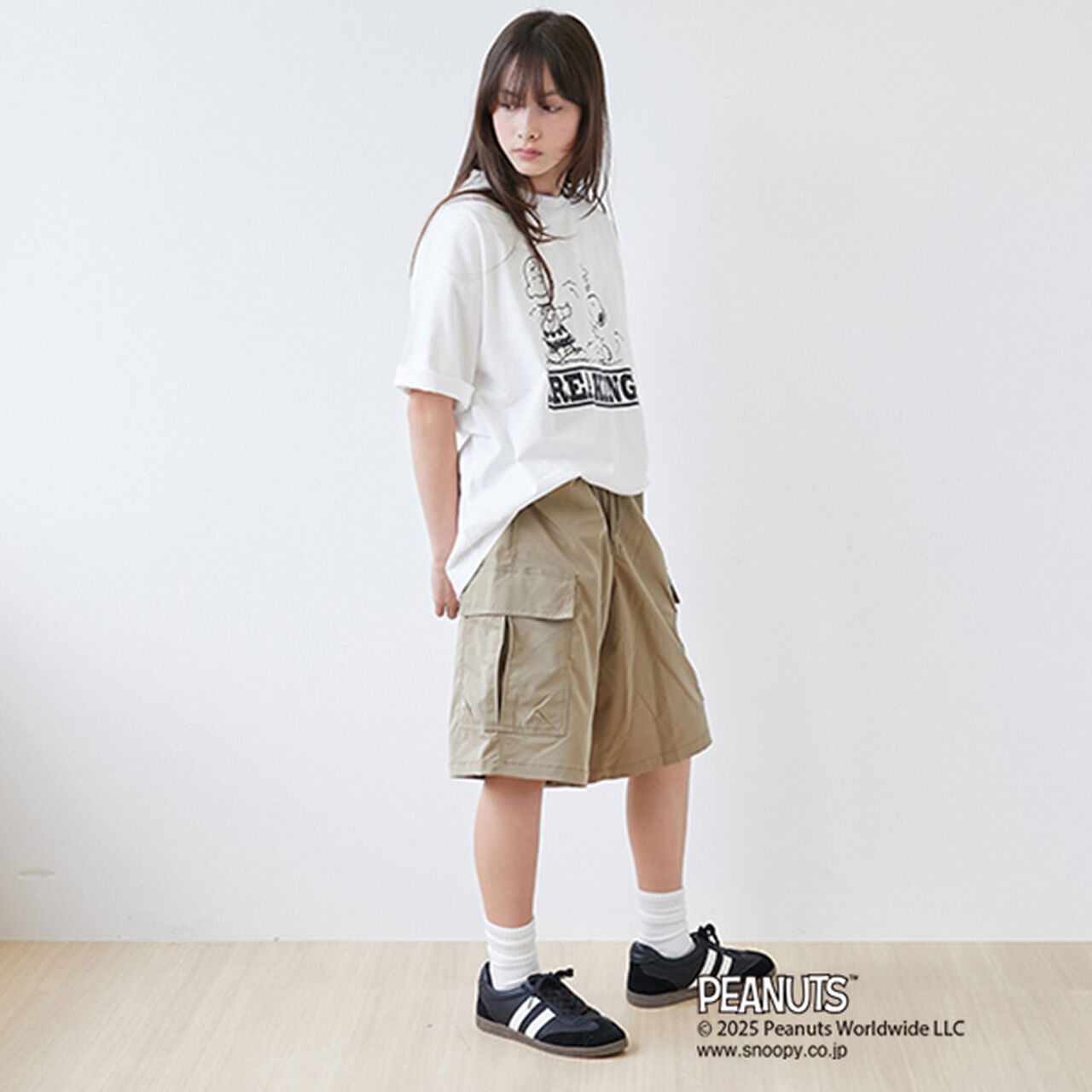 [GLSW.] [PEANUTS] Peanuts Breaking Front Print T-Shirt,Blue, large image number 2