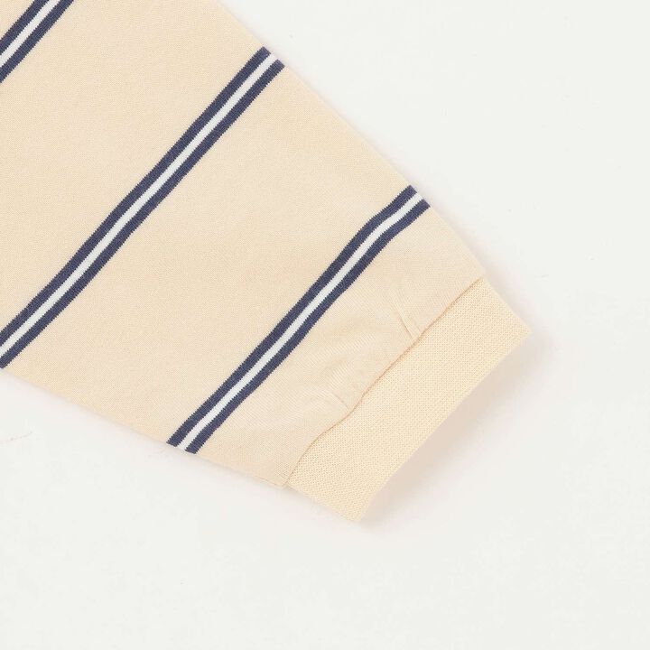 Link Stripe Pattern Rugby Long Sleeve T-Shirt,Navy, medium image number 12