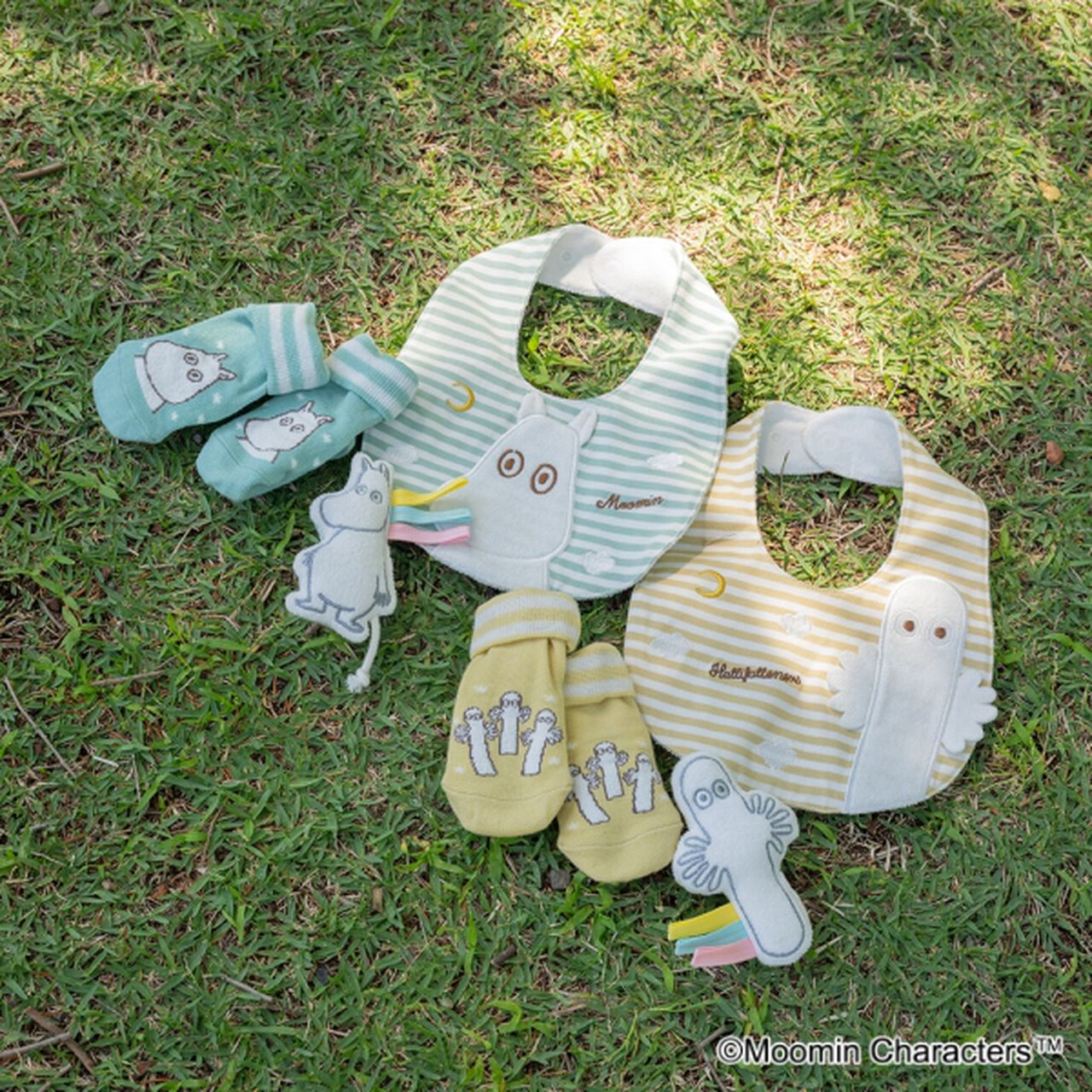 MOOMIN Nyoro Nyoro Bib,Light green, large image number 10