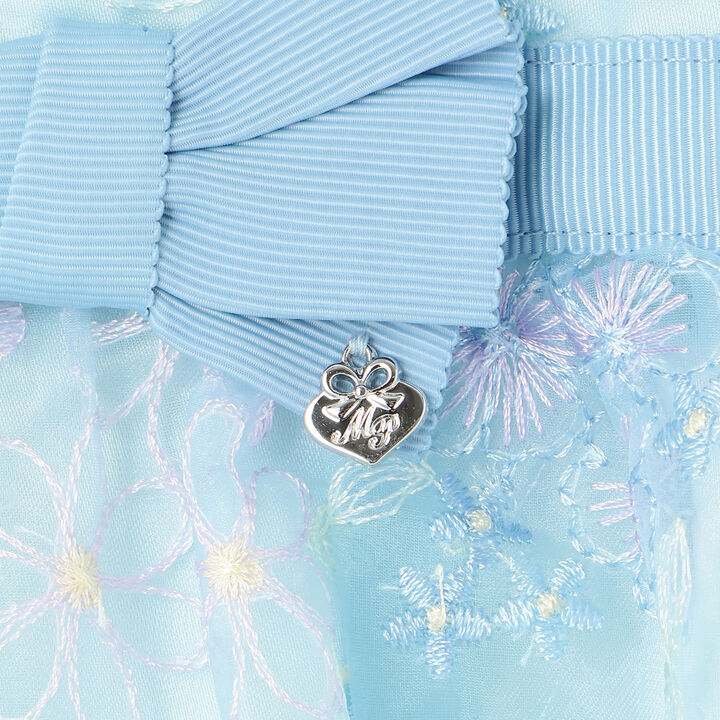 Flower Bouquet Lace Embroidery One-Piece Dress,Light pink, medium image number 5