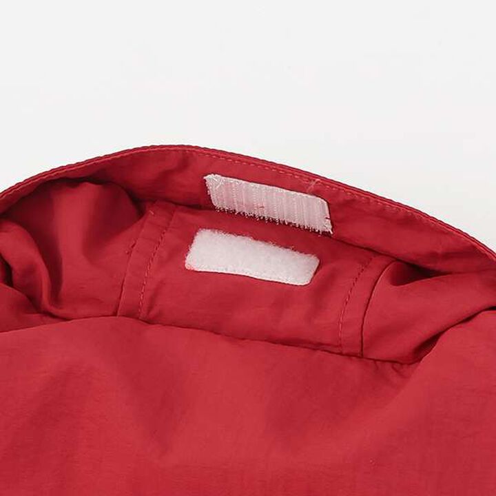 Stand Collar Windbreaker,Red, medium image number 9