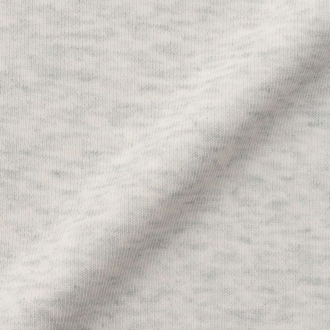 Quick-Dry Fleece Sweatshirt with Single-Point Embroidery,Smoke white, large image number 12