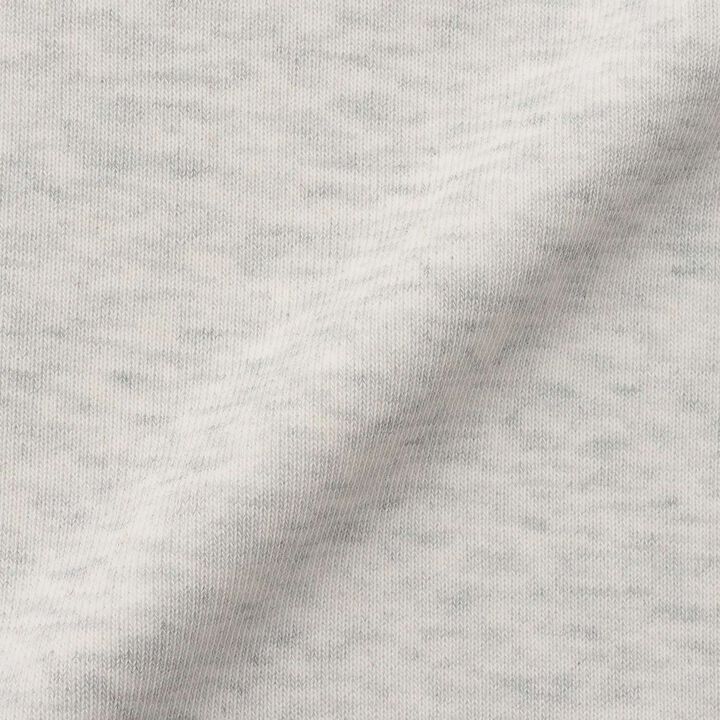 Quick-Dry Fleece Sweatshirt with Single-Point Embroidery,Smoke white, medium image number 12