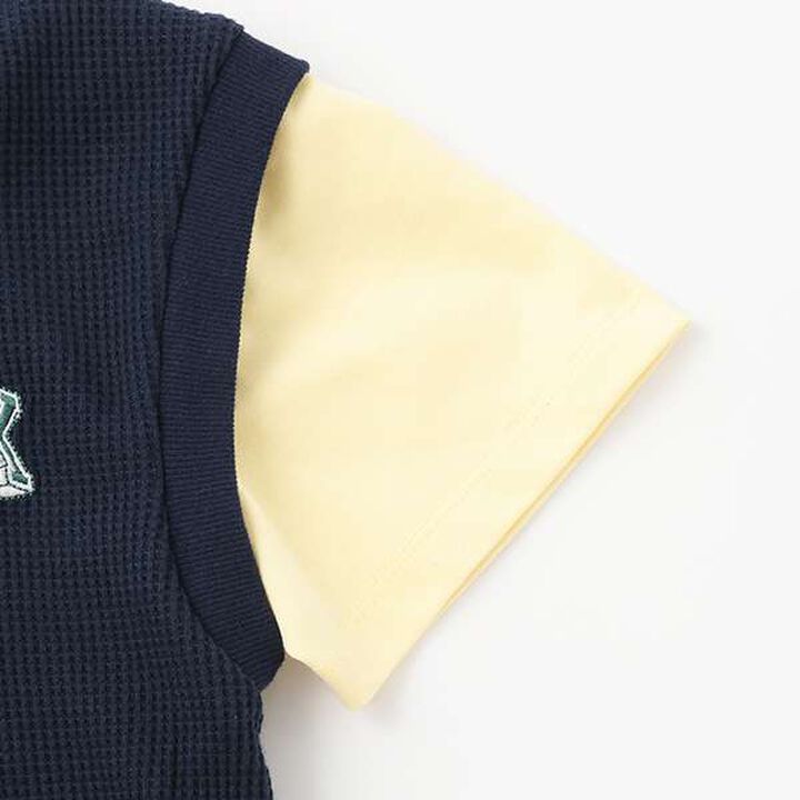 Layered Short-Sleeve Hoodie Vest,Top gray, medium image number 11