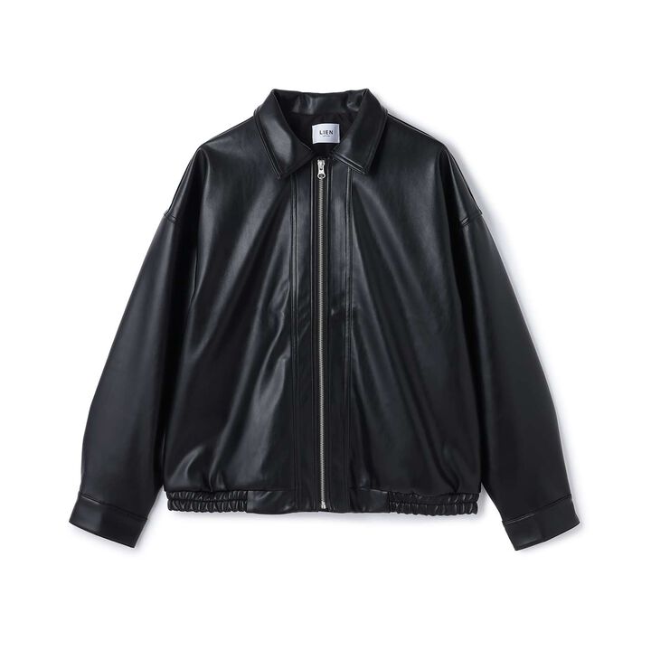 Link Faux Leather Jacket,Black, medium image number 0