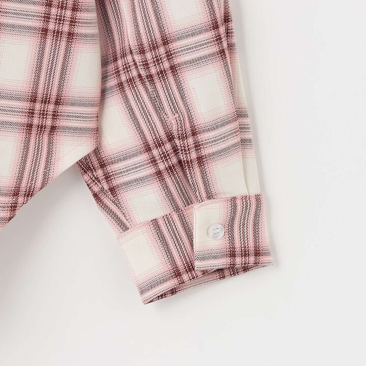 Checkered Loose Shirt,Blue, medium image number 14