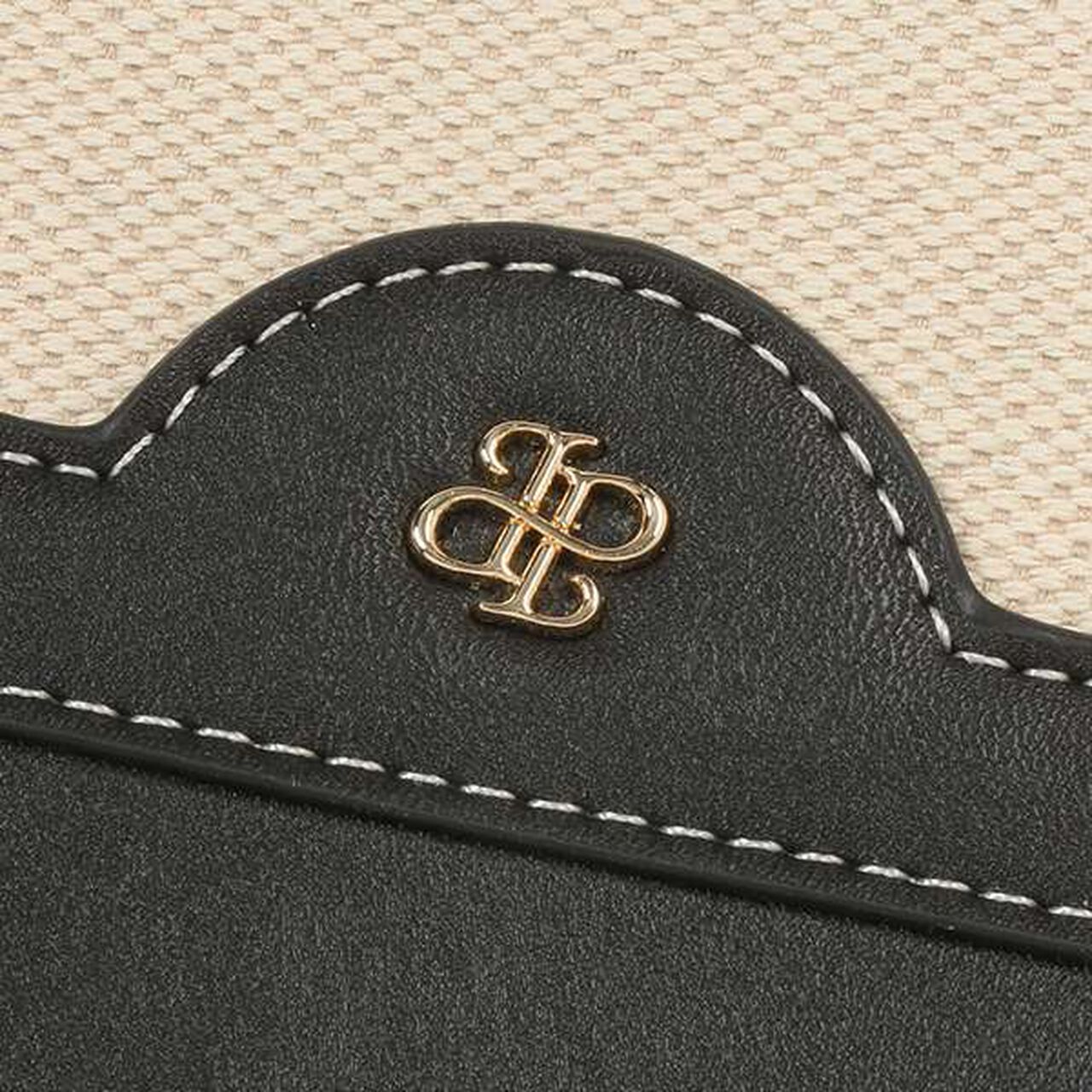 Mixed Material Card Holder,Black, large image number 4