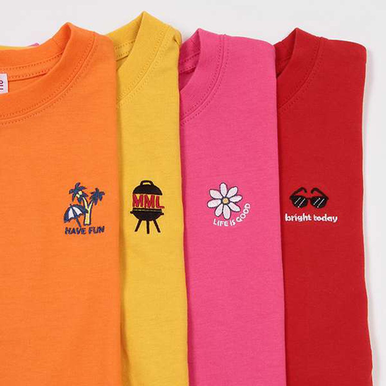 Water-Repellent Single-Point Embroidery T-Shirt,Purple, large image number 2