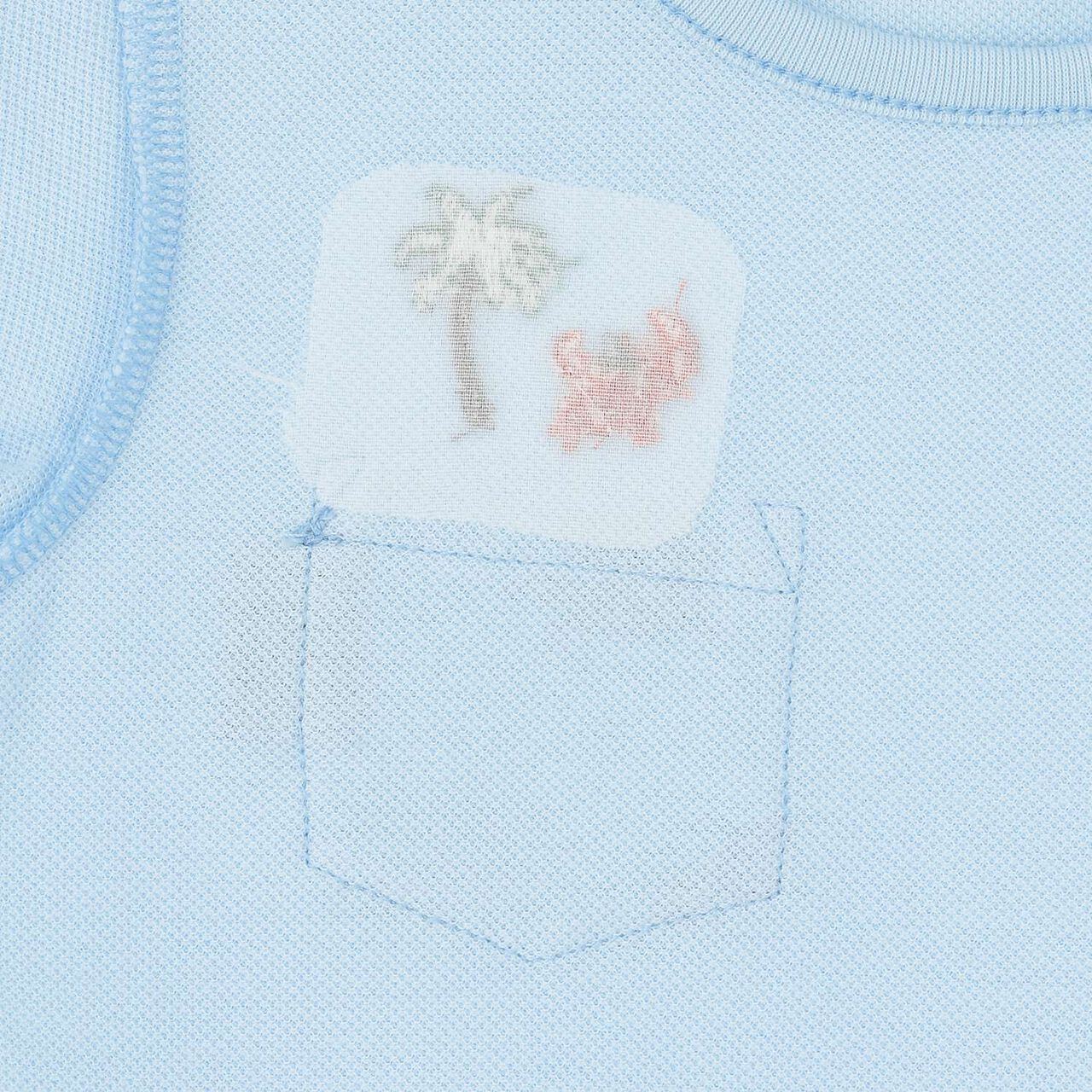 Short-Sleeve Romper with Vehicle Print,White, large image number 5