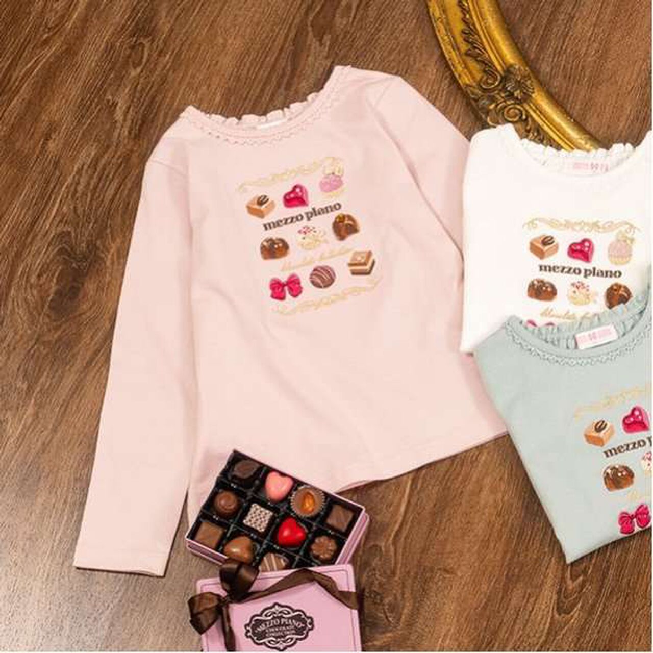 Assorted Chocolate Box Long Sleeve T-Shirt,Pink, large image number 7