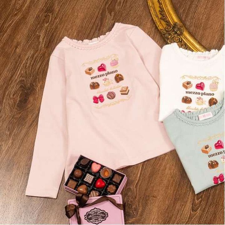 Assorted Chocolate Box Long Sleeve T-Shirt,Pink, medium image number 7