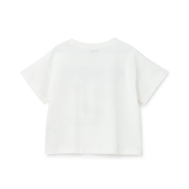 [Cotton 100%] Loose Short Sleeve T-Shirt with Ghost Illustration,Charcoal gray, medium image number 1