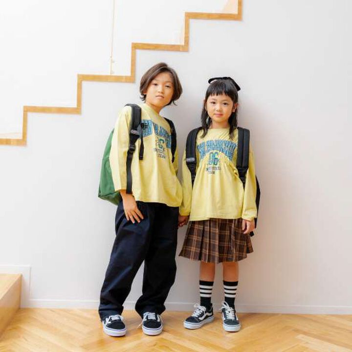 [Link] Team Logo Shirring Long Sleeve T-Shirt,Off white, medium image number 19