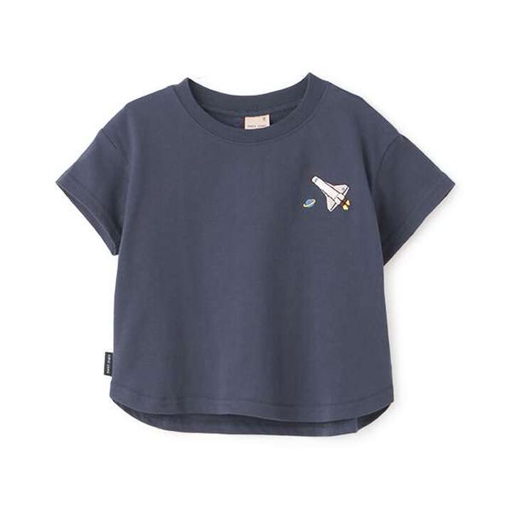 [GOOD PRICE Cool Sensation] Embroidered Short Sleeve T-Shirt,Light blue, medium image number 7