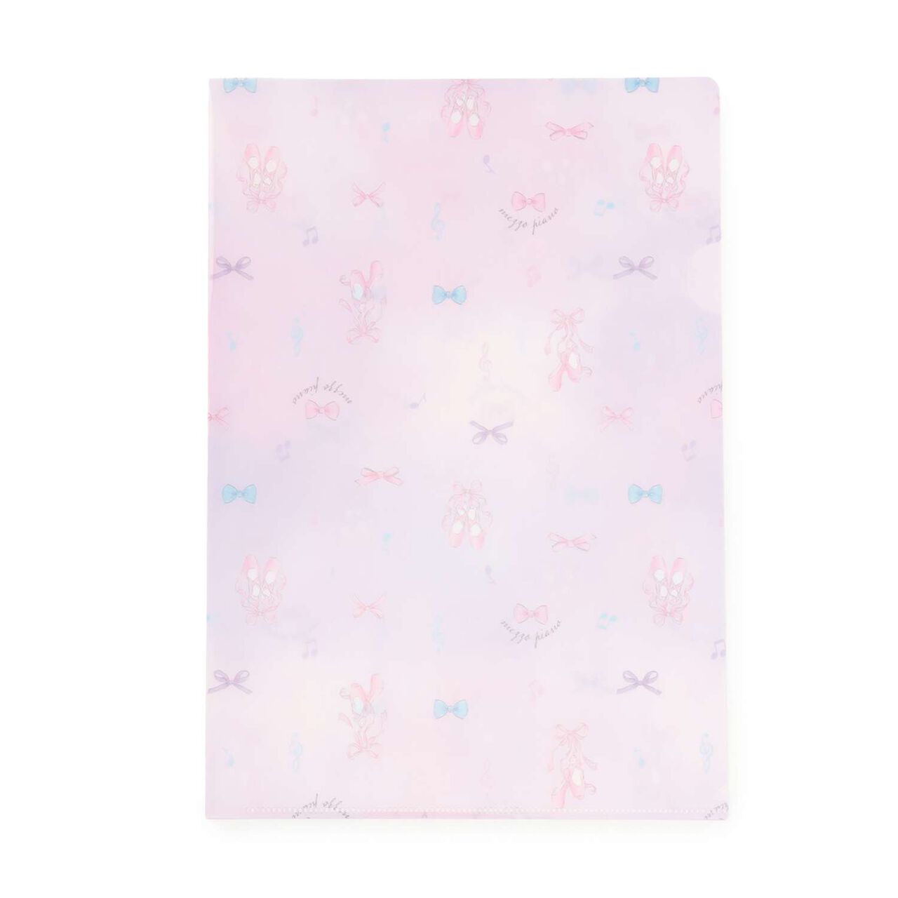 [Stationery] Ballet Pattern Clear File 2-Piece Set,Light pink, large image number 1