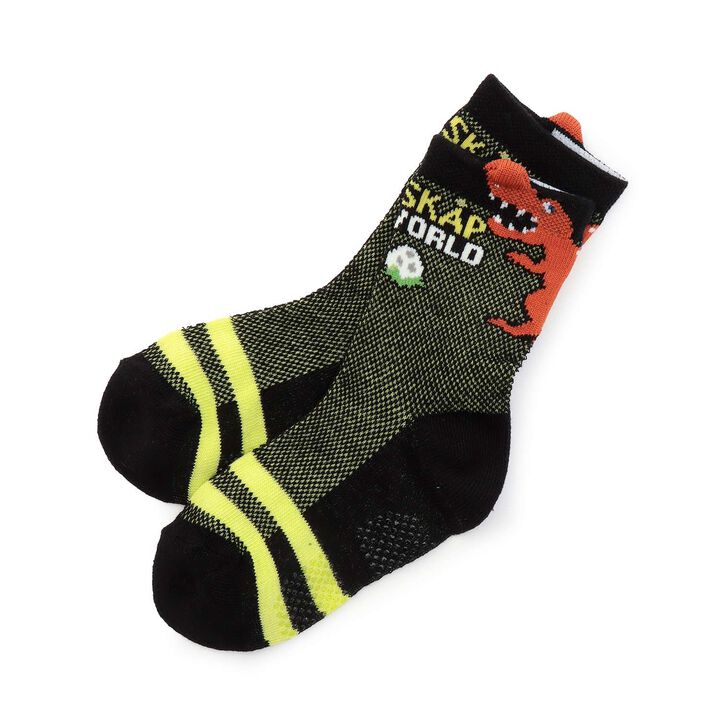 Dinosaur Crew Socks with 3D Features,, medium