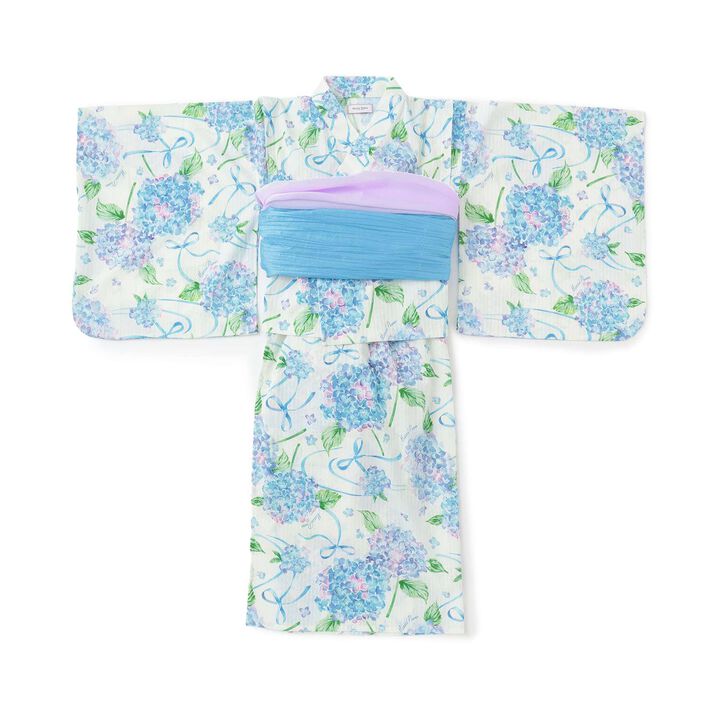 [Cool Touch] Hydrangea Pattern 2WAY Yukata,Navy, medium image number 18