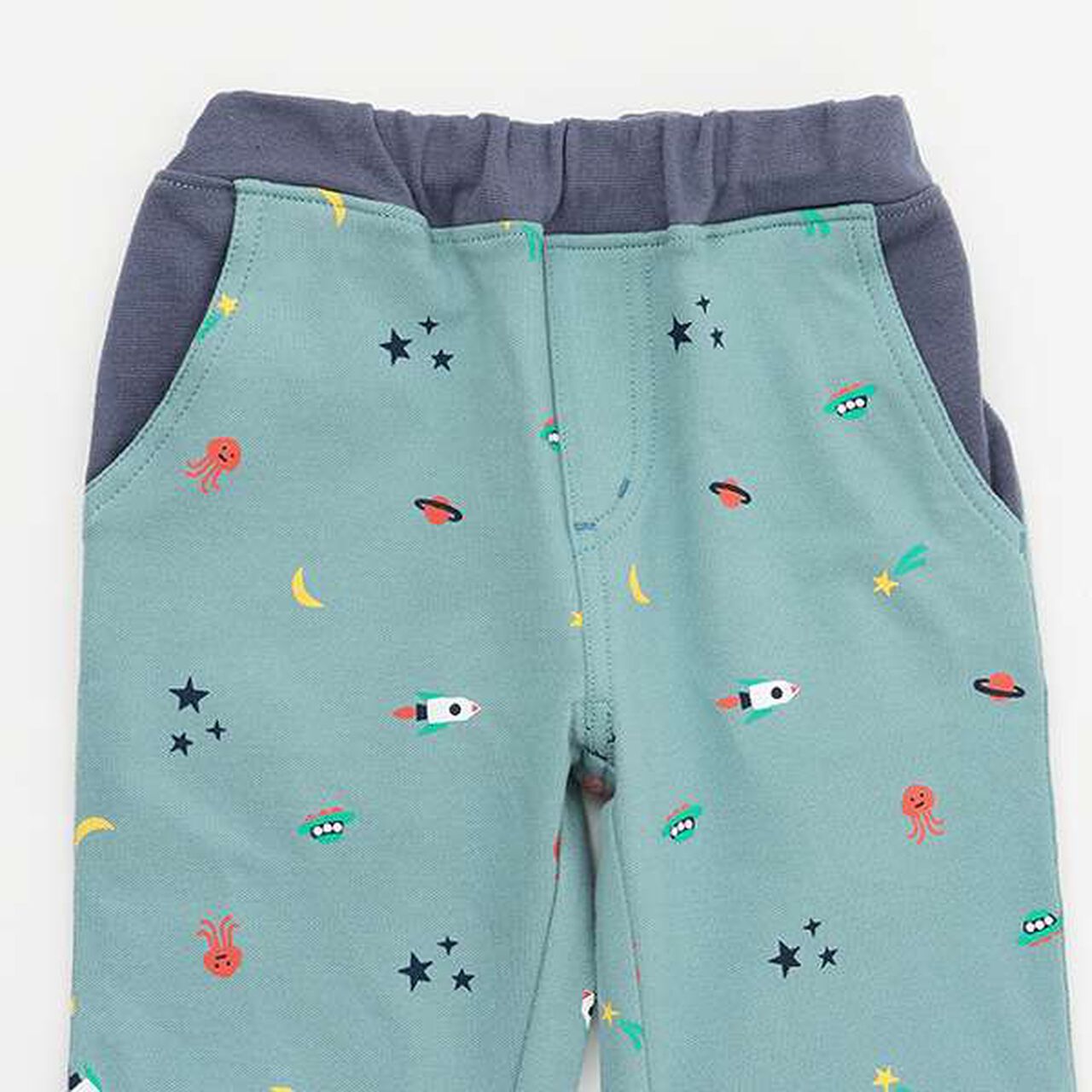 Space Pattern 6/10 Length Pants,Beige, large image number 2