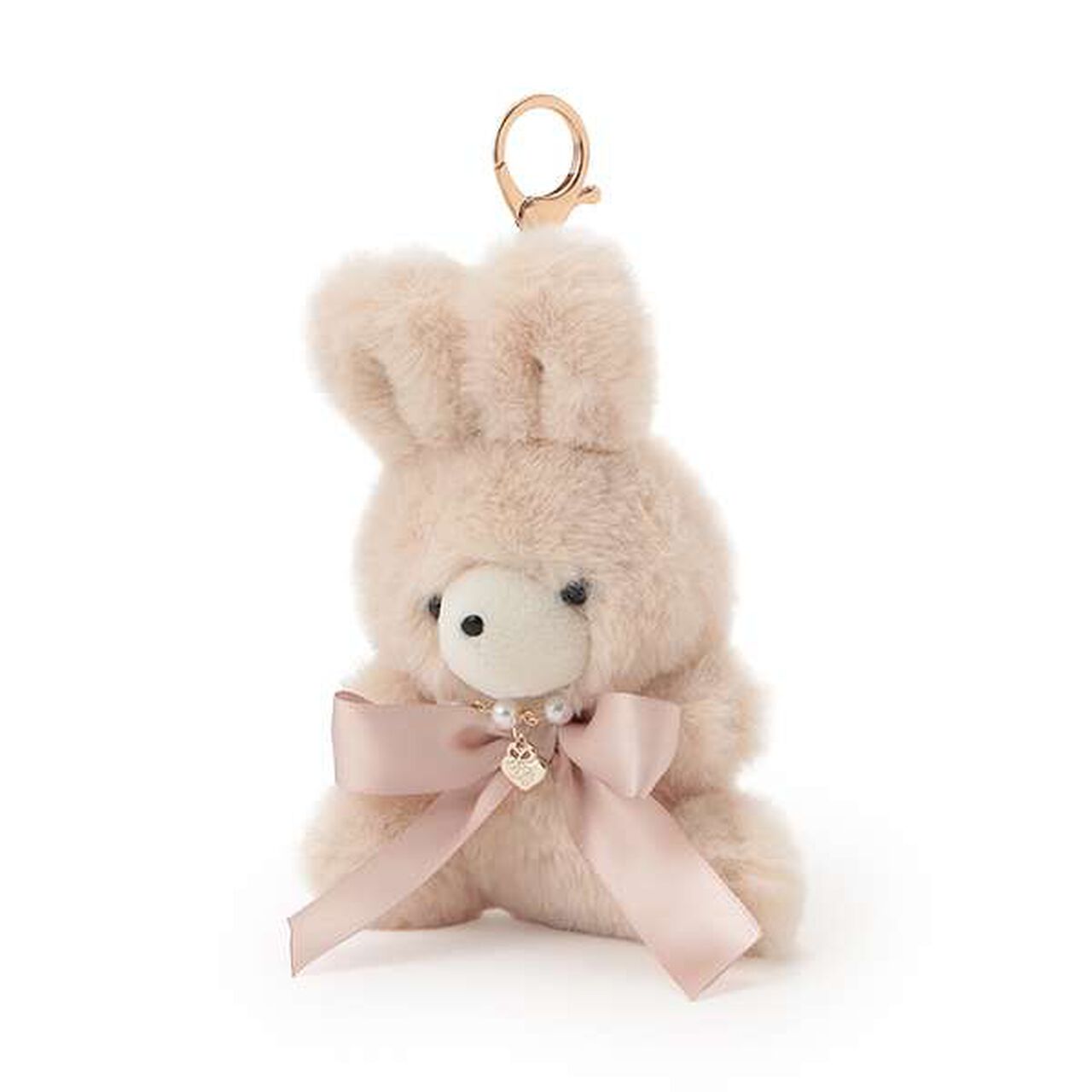 Fluffy Bunny Charm,Ivory, large image number 0