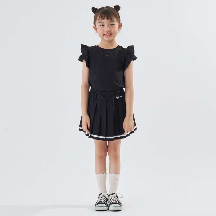 [Inner Shorts Included] [Sun Protection] [Heat-Shielding Jersey] Pleated Skirt for Girls Kids,, medium