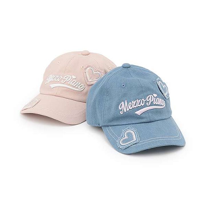 [UV Protection, Heat Shield, Cool Sensation] Heart Appliqué Cap,Pink, medium image number 6