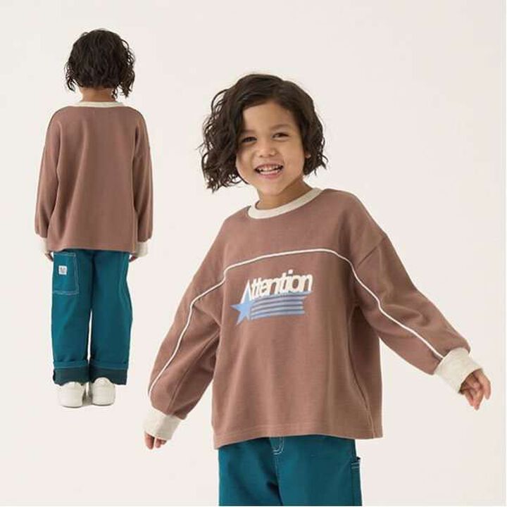 Pilling-Resistant Bi-Color Sweatshirt,Milky white, medium image number 22