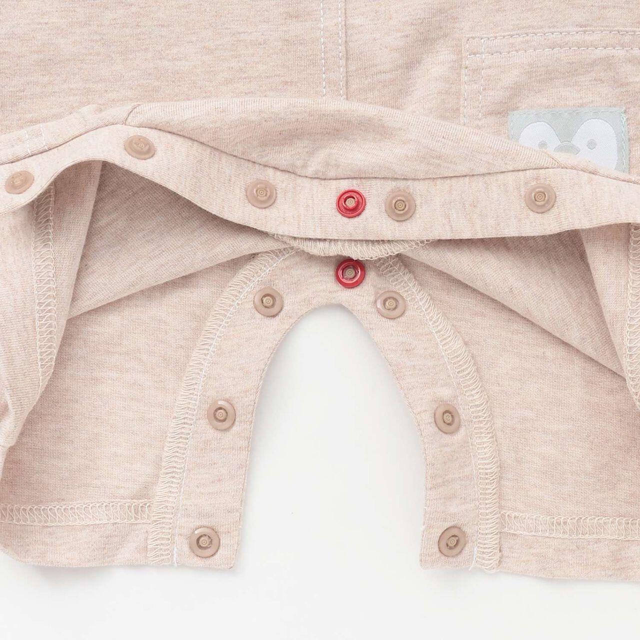 Animal Motif Short-Sleeve Coverall,Emerald green, large image number 5