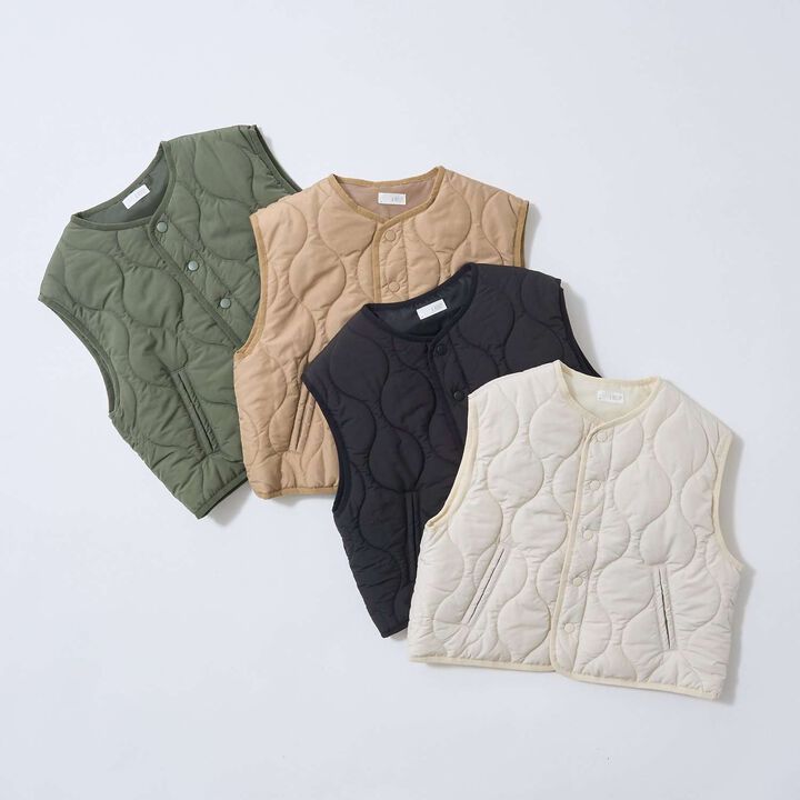 [Mix and Match Series] Quilted Vest,Ivory, medium image number 16