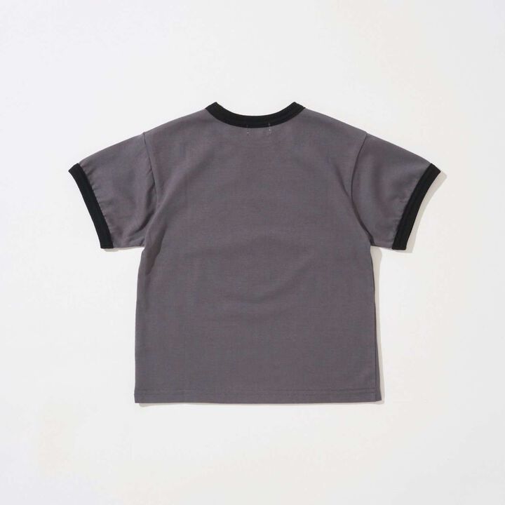 [Disney] [Comfortable Jersey] Assorted Print Ringer T-Shirt,Charcoal gray, medium image number 3
