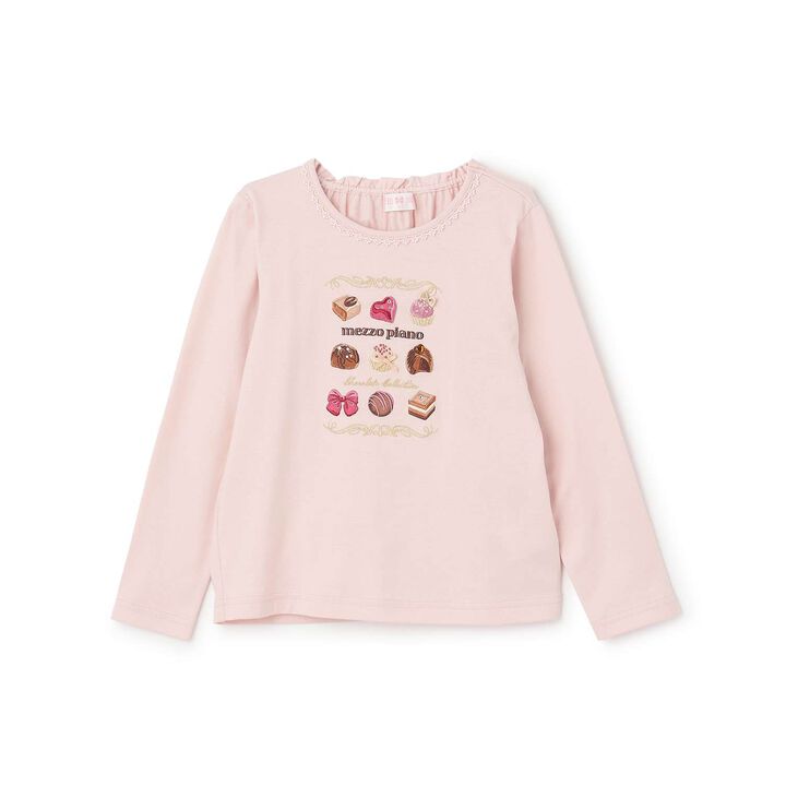 [Restock] Assorted Chocolate Box Long-Sleeve T-Shirt,Pink, medium image number 0