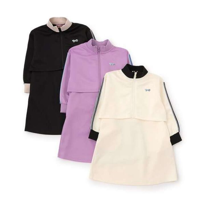 [The FOX] Fox Layered One-Piece Dress Set,Lavender, medium image number 6