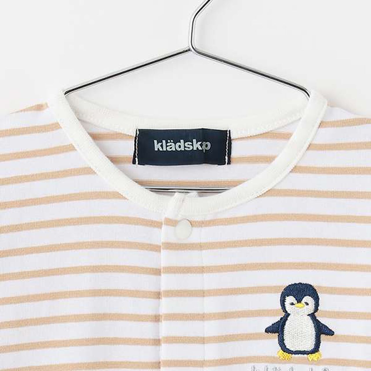 Animal Stripe Long-Sleeve 2-Way All-in-One,Mustard, large image number 13