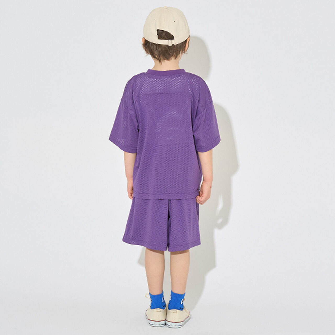 [Set Up Compatible] V-Neck Mesh Top,Purple, large image number 10