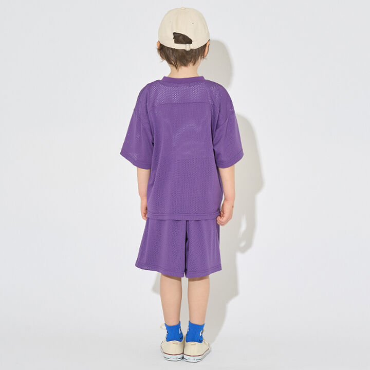 [Set Up Compatible] V-Neck Mesh Top,Purple, medium image number 10