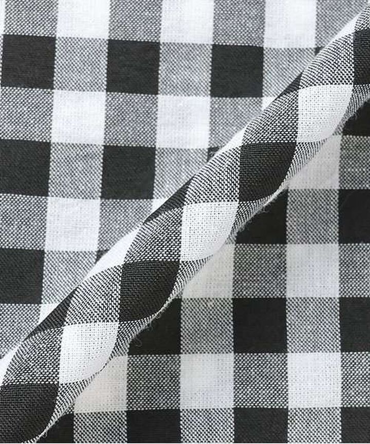 Gingham Check Camisole One-Piece Dress [Korean Fashion],Black, medium image number 11