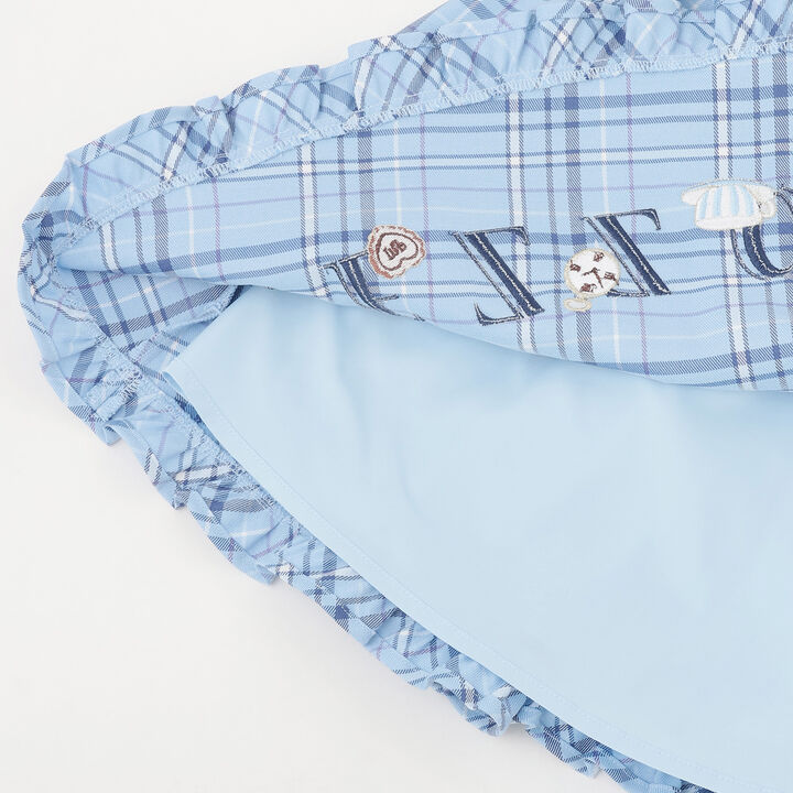 Logo Embroidered Camisole Dress & Long-Sleeve T-Shirt Set,Blue, medium image number 12