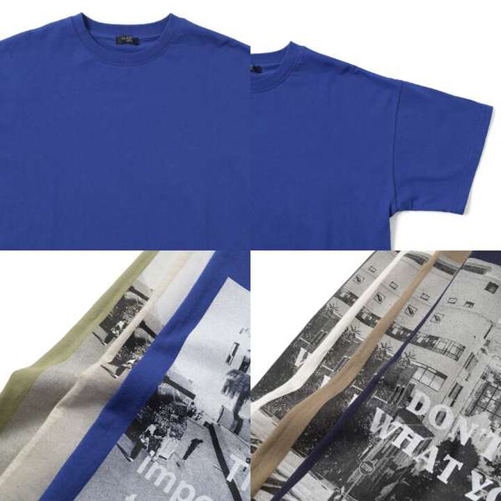 Assorted Photo Short Sleeve T-Shirt,Navy, medium image number 5