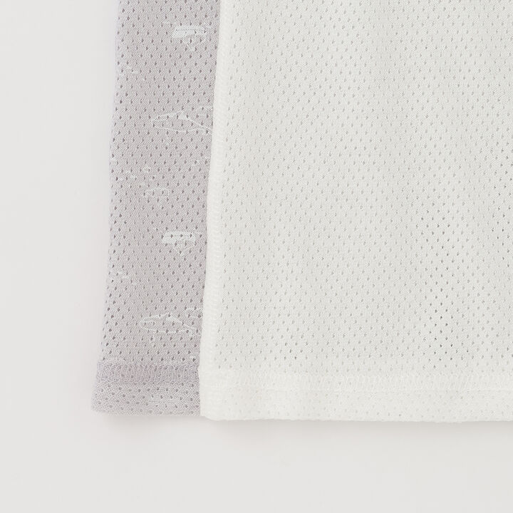 [Weak Acidity] Mesh Tank Undershirts 2-Pack,Pearl white, medium image number 3