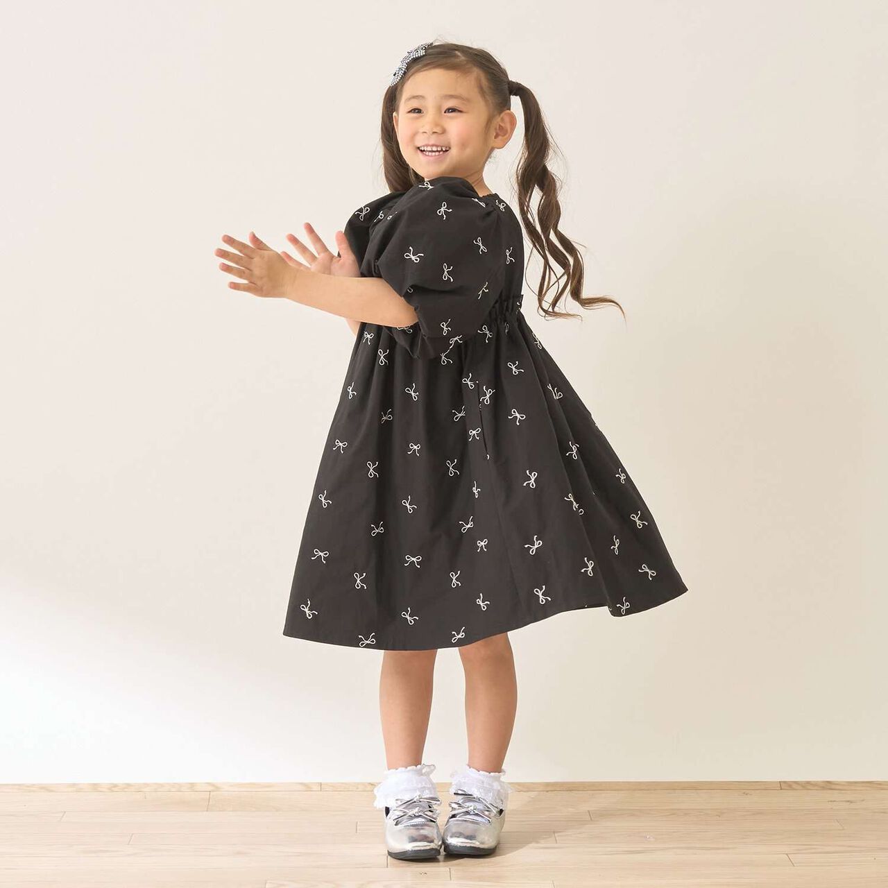 Ribbon Embroidery Fluffy One-Piece Dress [Lycee Mine Ballet Series],Pink, large image number 21