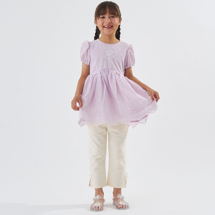 Cropped Cut Pants,Light pink, medium image number 4