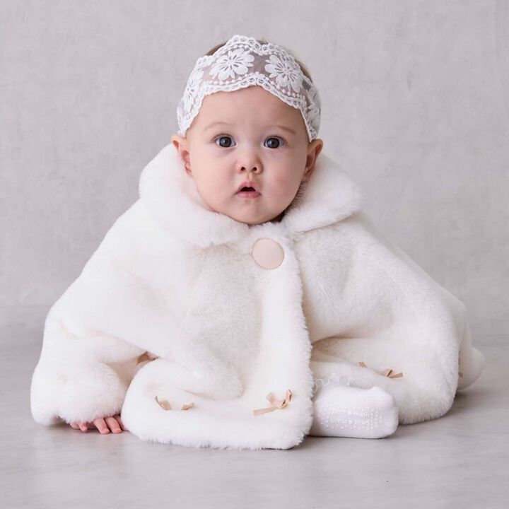 2 WAY Collar Ribbon Fur Cape,, medium