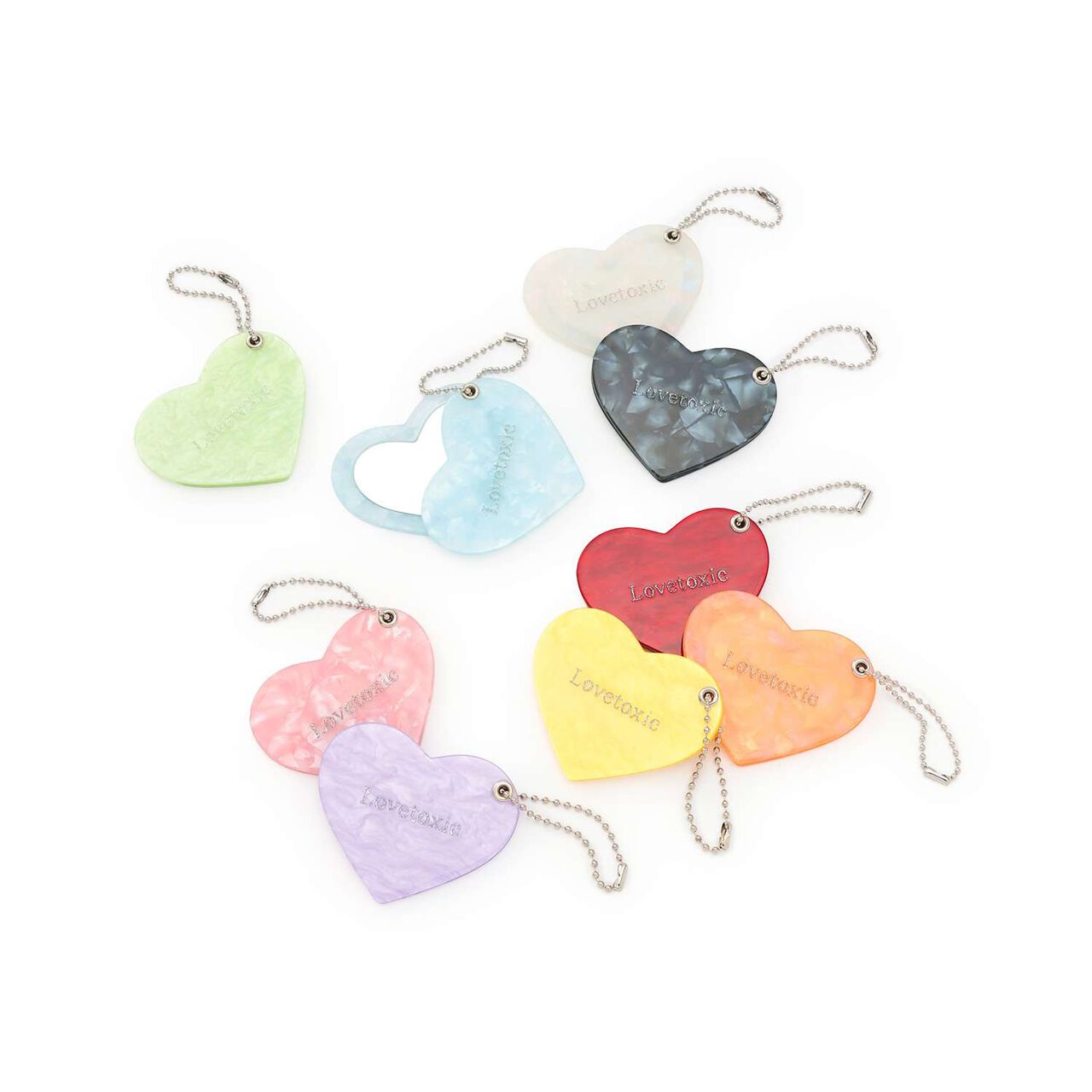 [Oshi Katsu] Heart Slide Mirror,Green, large image number 4