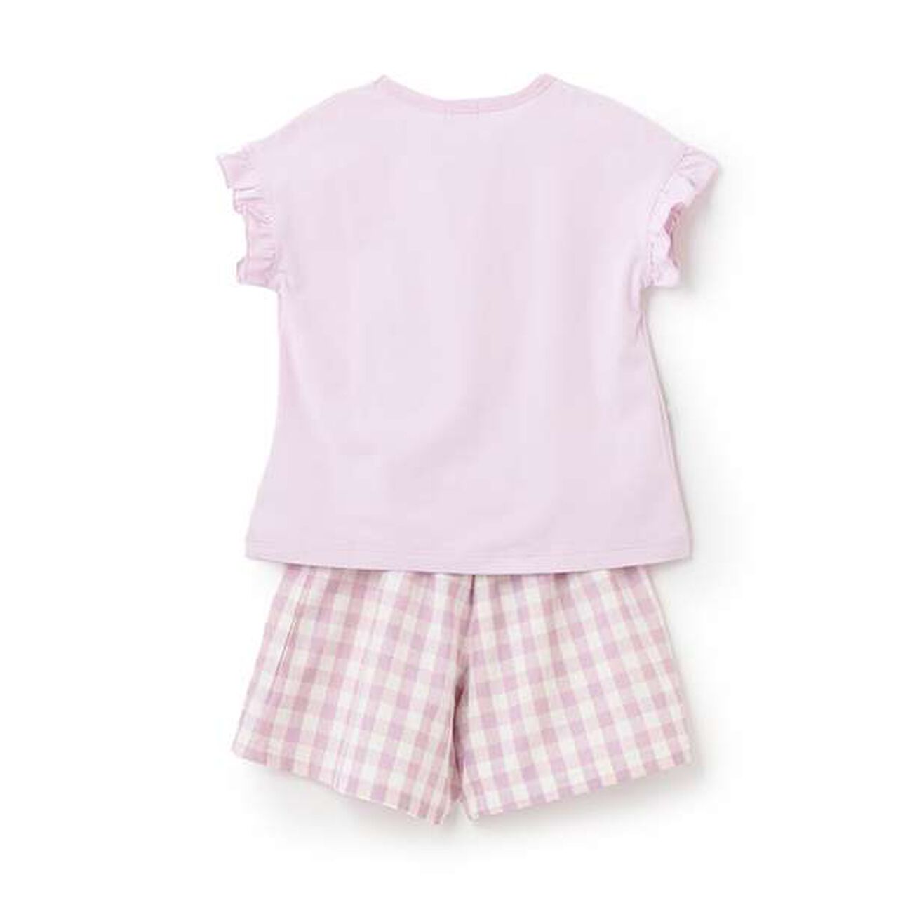 3 Pattern Sweets Mimi Print T-Shirt + Culottes Set,Lavender, large image number 1