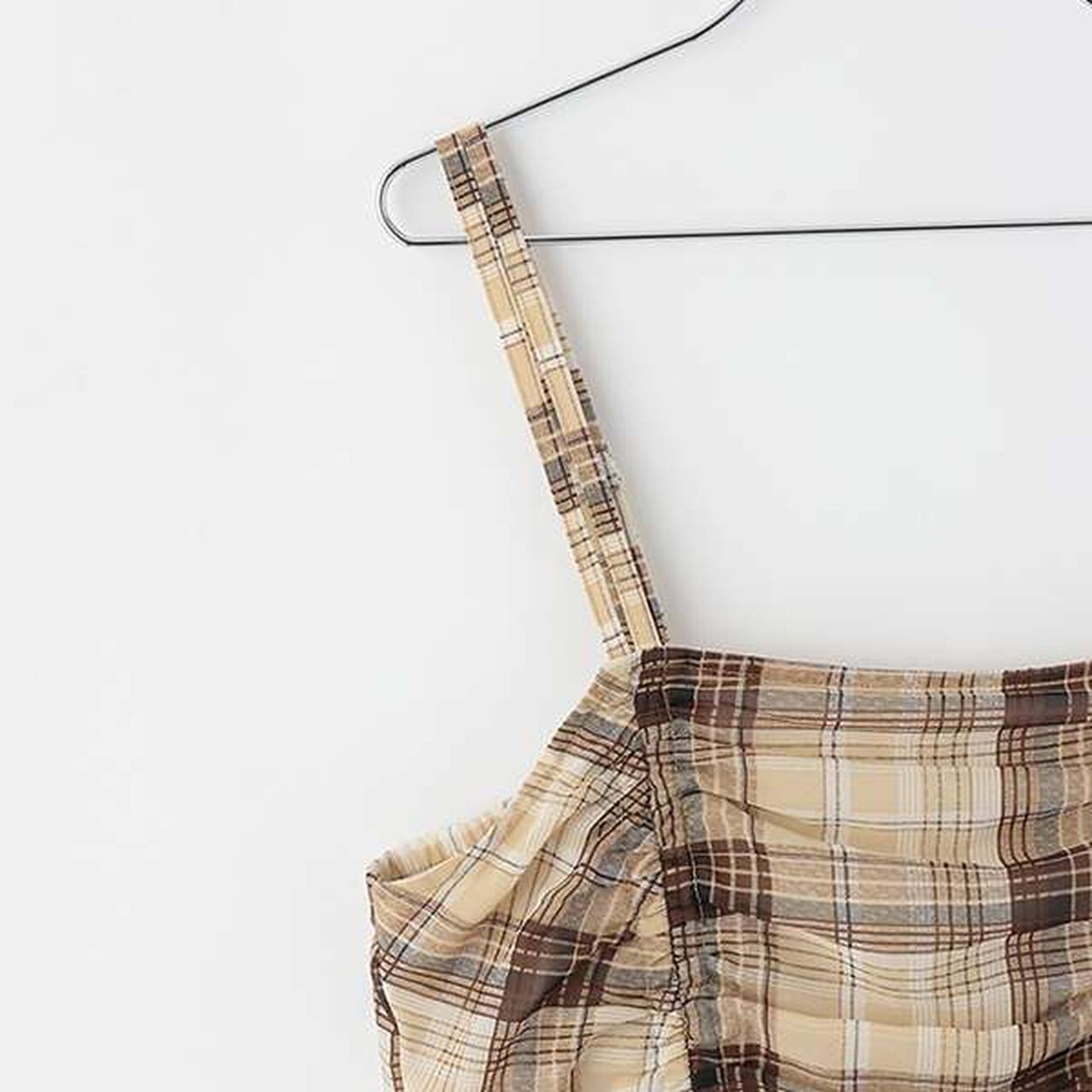 Drawstring Jumper Skirt,Beige, large image number 6