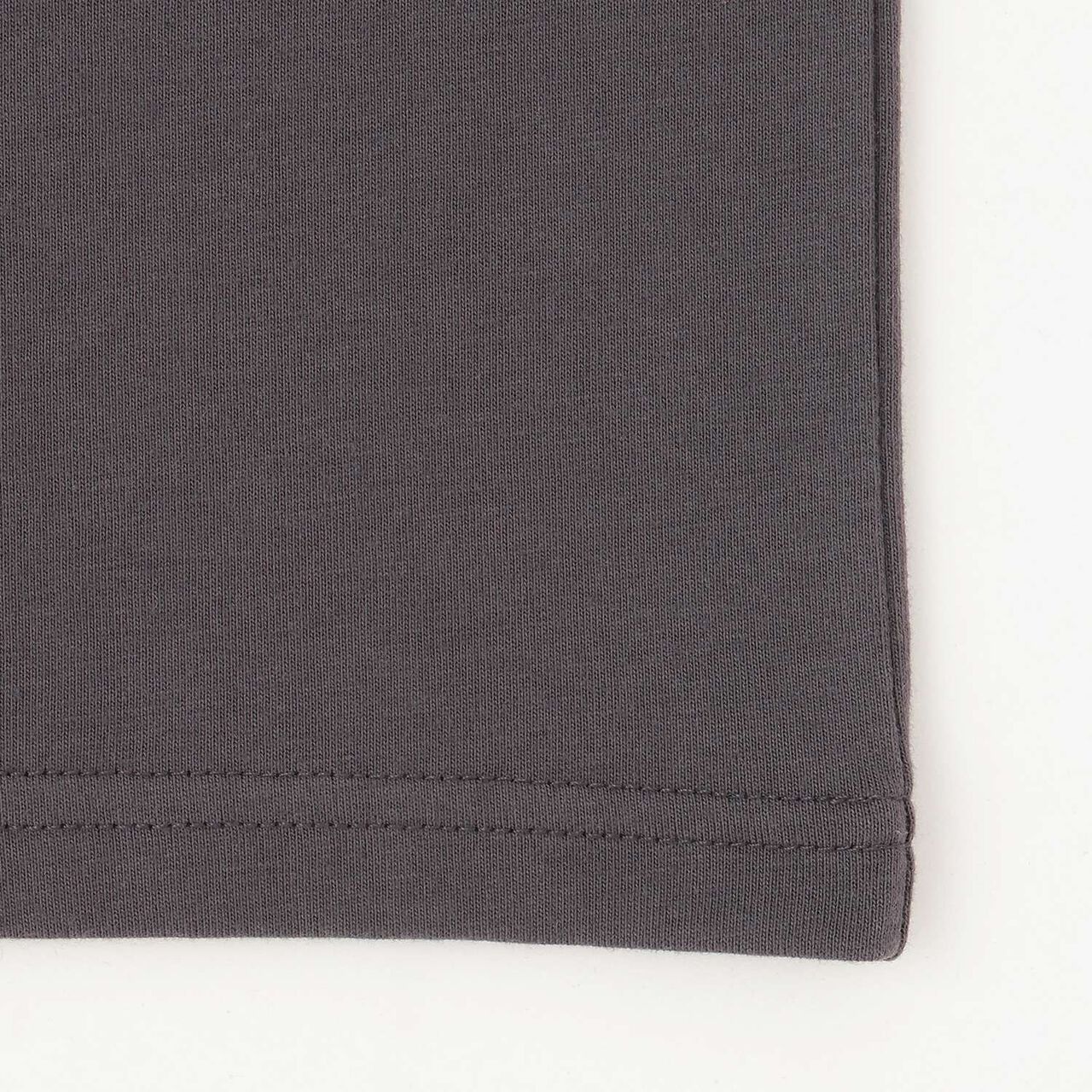Loose Short Sleeve T-Shirt with Back Patch,Charcoal gray, large image number 21