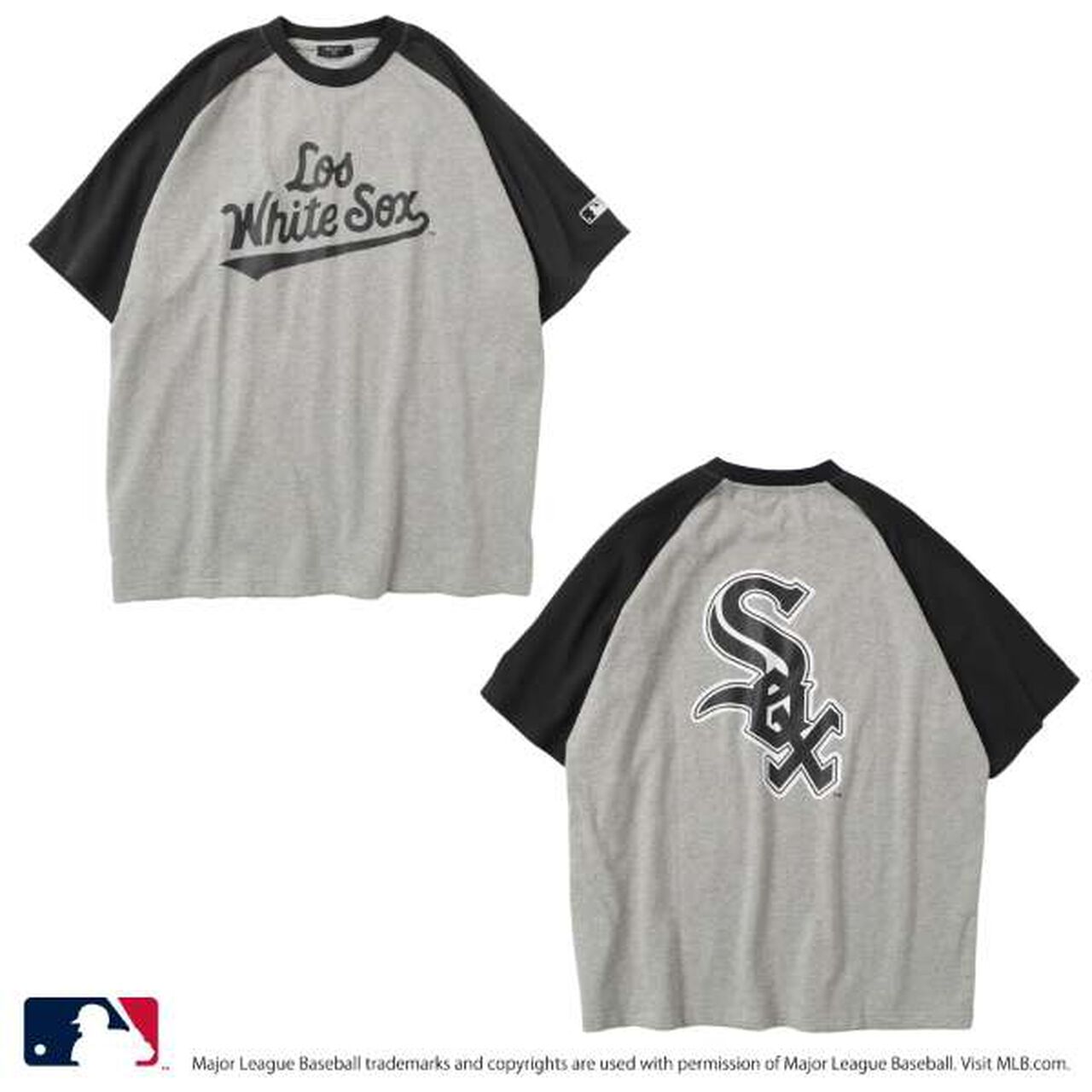 [MLB] Team Logo Print Raglan Short Sleeve T-Shirt,White, large image number 11