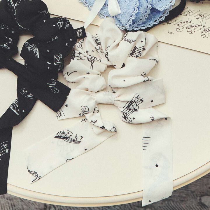 Musical Note Series Ribbon Tie Scrunchie♪,, medium