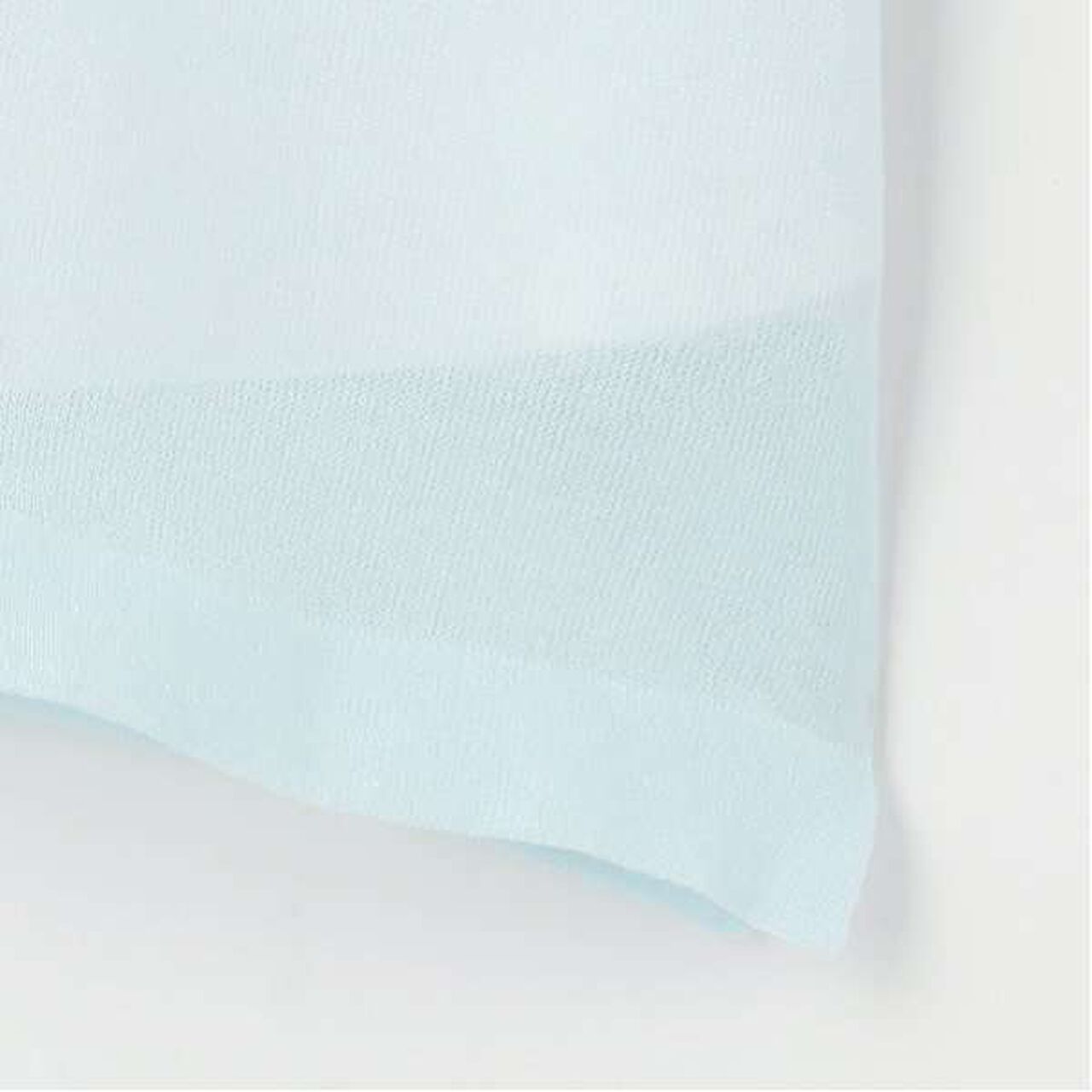 Sheer Knitwear T-Shirt Set,Light blue, large image number 2