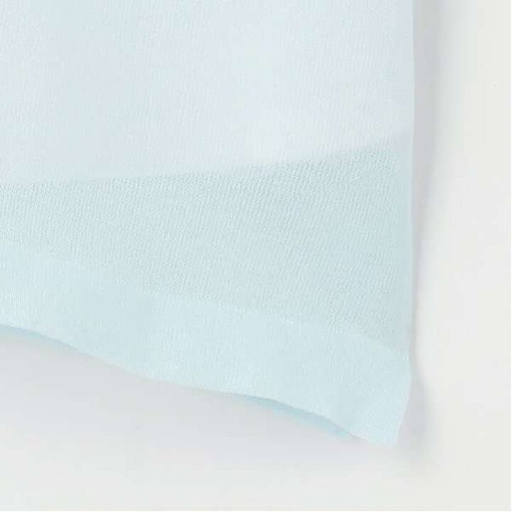 Sheer Knitwear T-Shirt Set,Light blue, medium image number 2